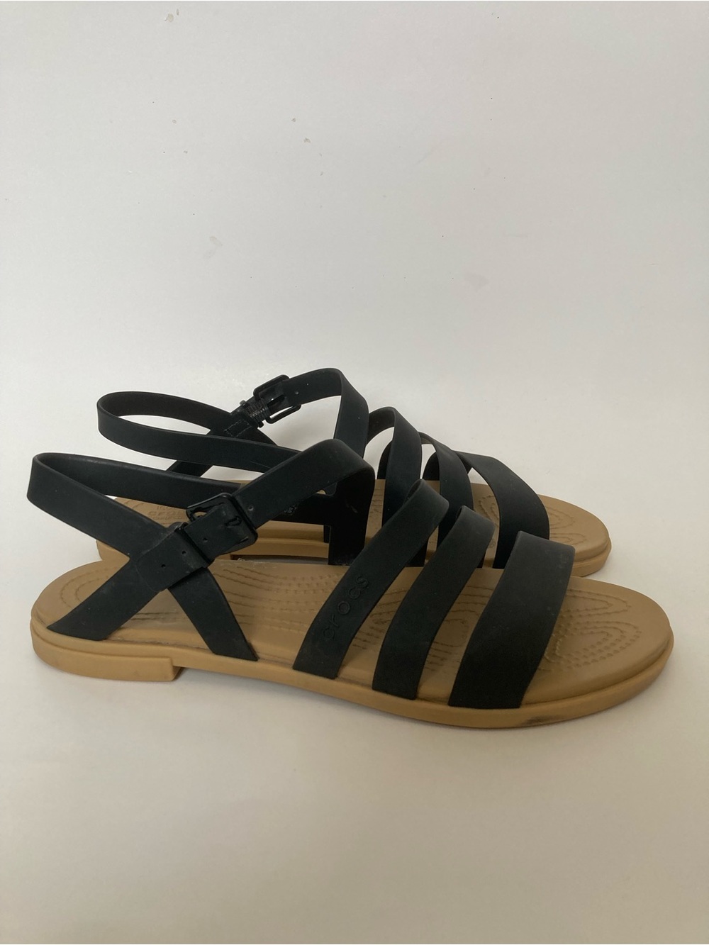 Crocs Iconic Comfort Tulum Strappy Sandals Flats